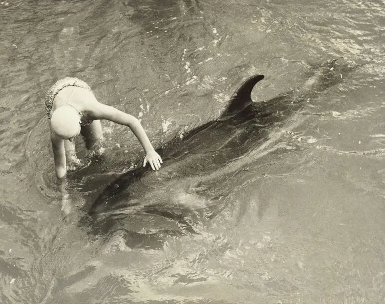 Image: Jill Baker and Dolphin [Opo]