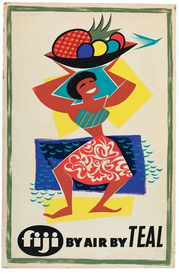 Image: Poster, 'Fiji By Air By Teal'