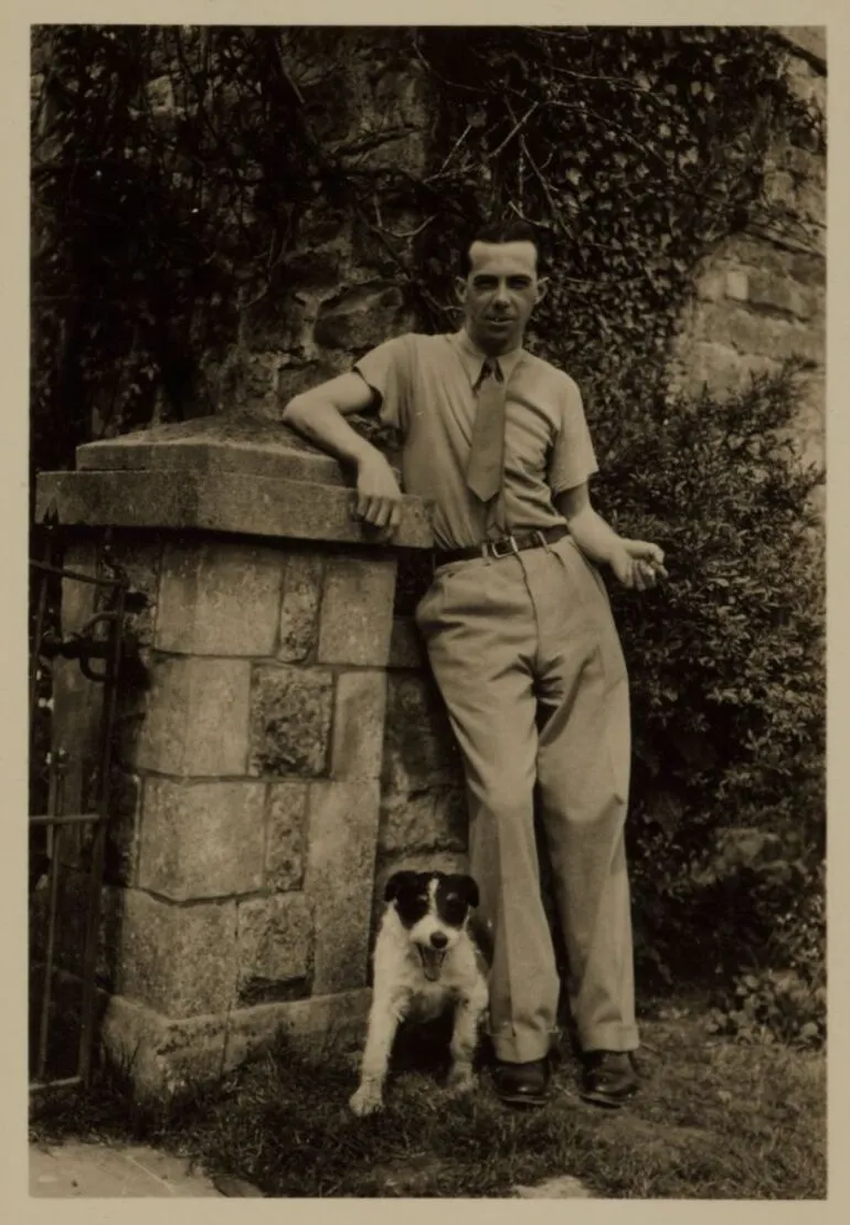 Image: Eric Lee-Johnson and dog, London