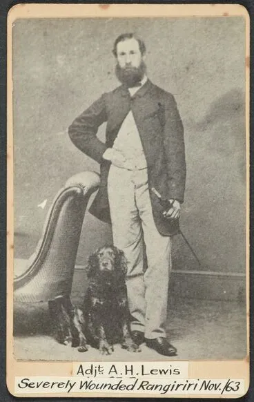 Image: Adjt. A.H. Lewis, severely wounded Rangiriri Nov 1863
