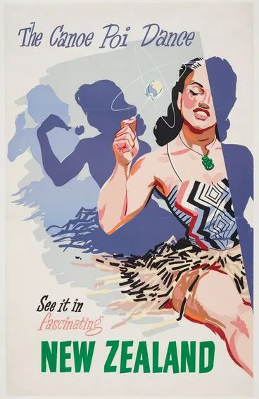 Image: Poster, 'The Canoe Poi Dance'