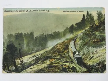 Image: Descending the Spiral. N.Z. Main Trunk Railway