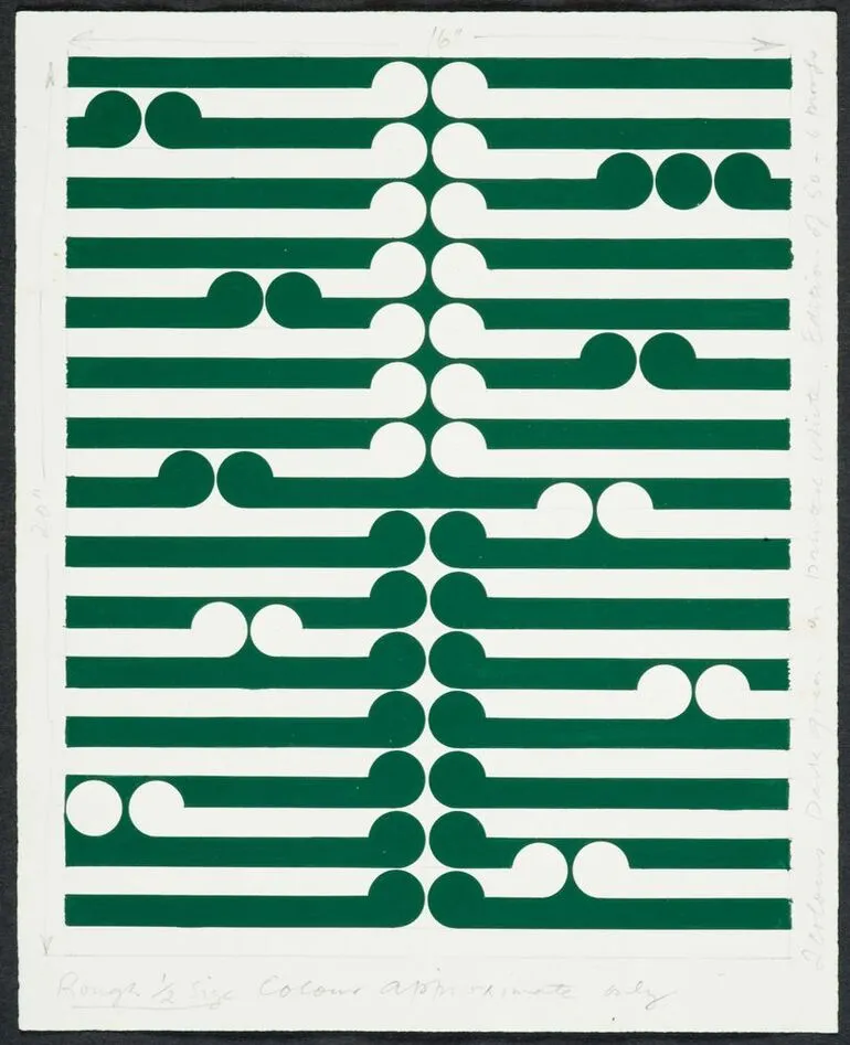 Image: Half-size colour study for Arahura