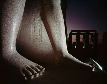 Image: Feet of a statue of Ramses II, Luxor Temple, Thebes, Egypt. From a series on ancient Egypt for ‘Life’