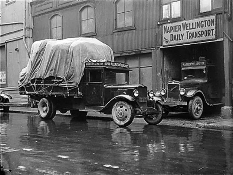 Image: Napier to Wellington Transport truck