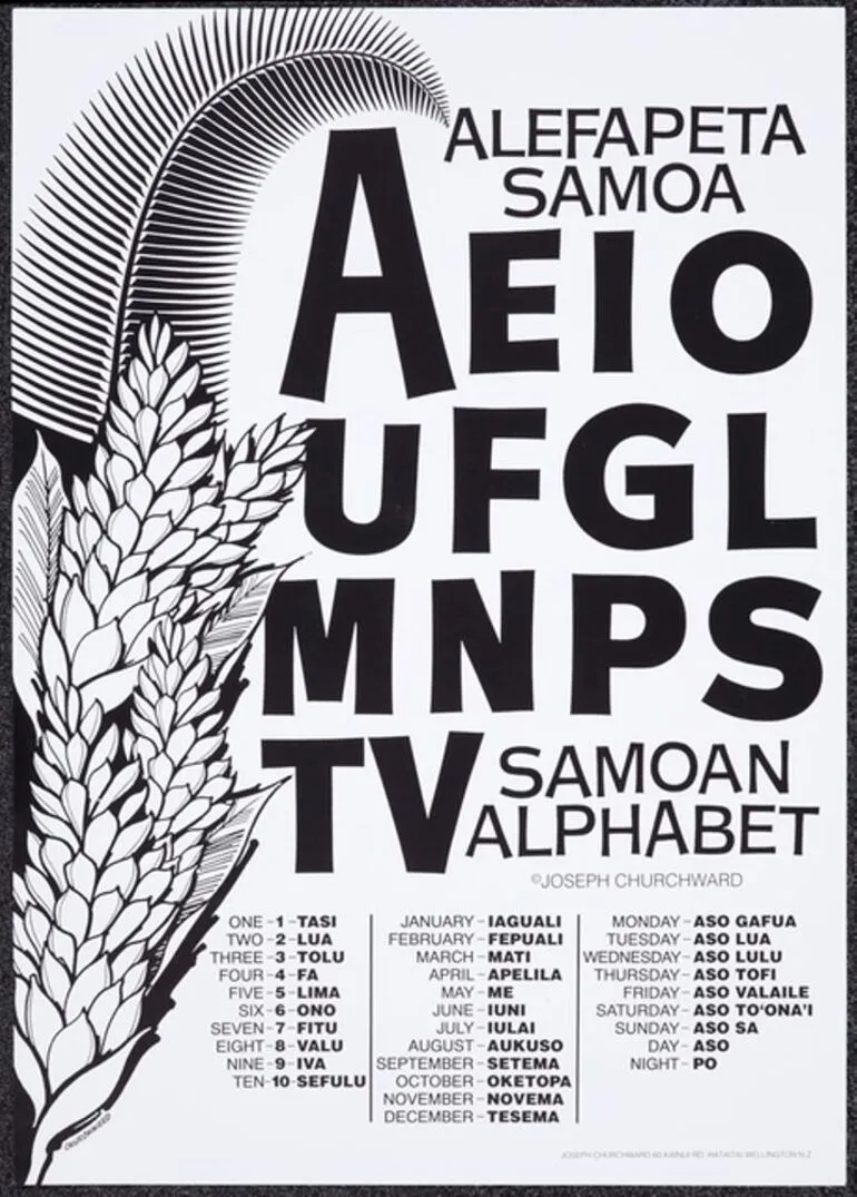 Image: Churchward Alefapeta Samoa Poster