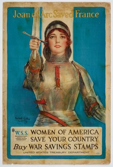 Image: Poster, 'Joan of Arc Saved France'
