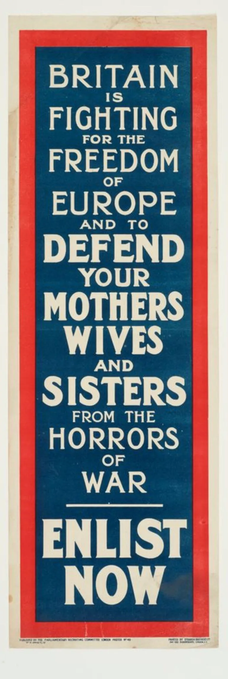 Image: Poster, 'Britain is Fighting for the Freedom'