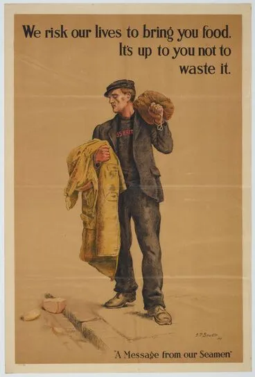 Image: Poster, 'We risk our lives to bring you food'