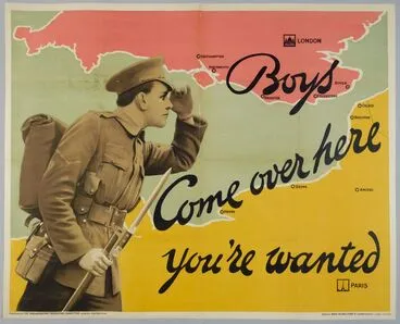 Image: Poster, 'Boys Come Over Here'