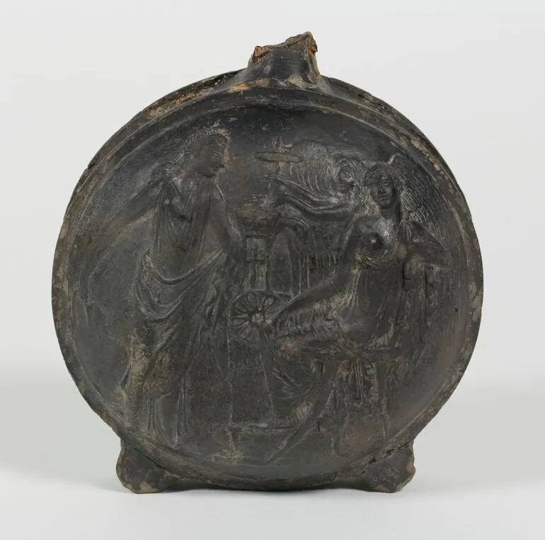 Image: Black Glazed Ware Flask