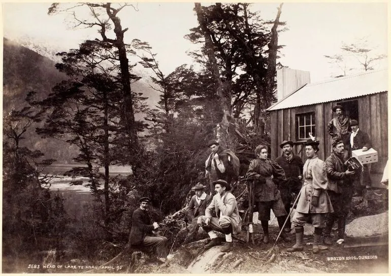 Image: Head of Lake Te Anau, April 1895