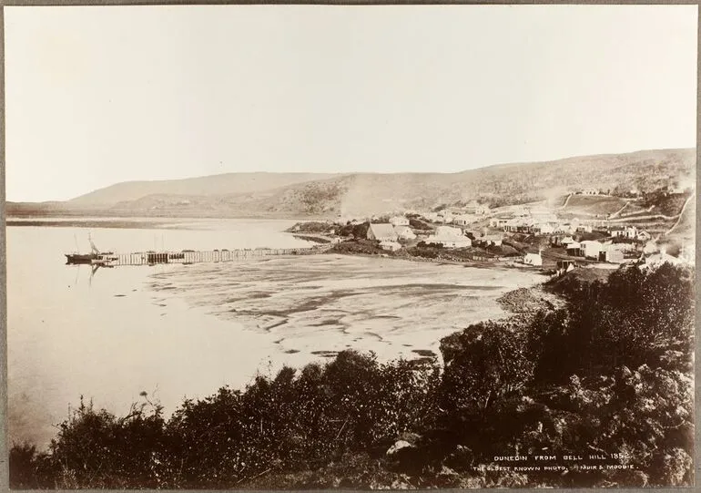 Image: Dunedin from Bell Hill, 1852, the oldest known photo. From the album: Early Dunedin, Meluish - Burton - Muir & Moodie