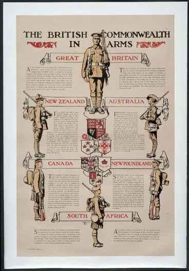 Image: Poster, 'The British Commonwealth in Arms'