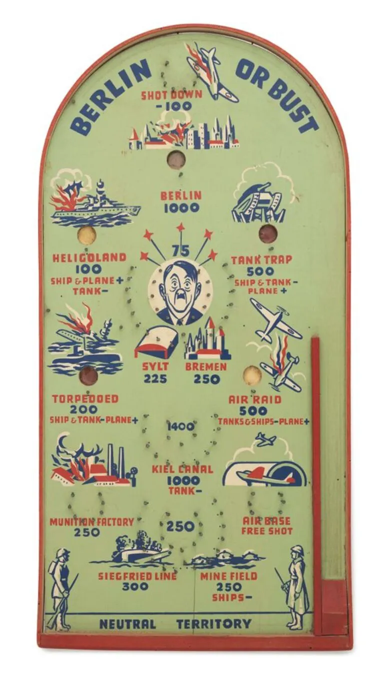 Image: Pinball game, 'Berlin or Bust'