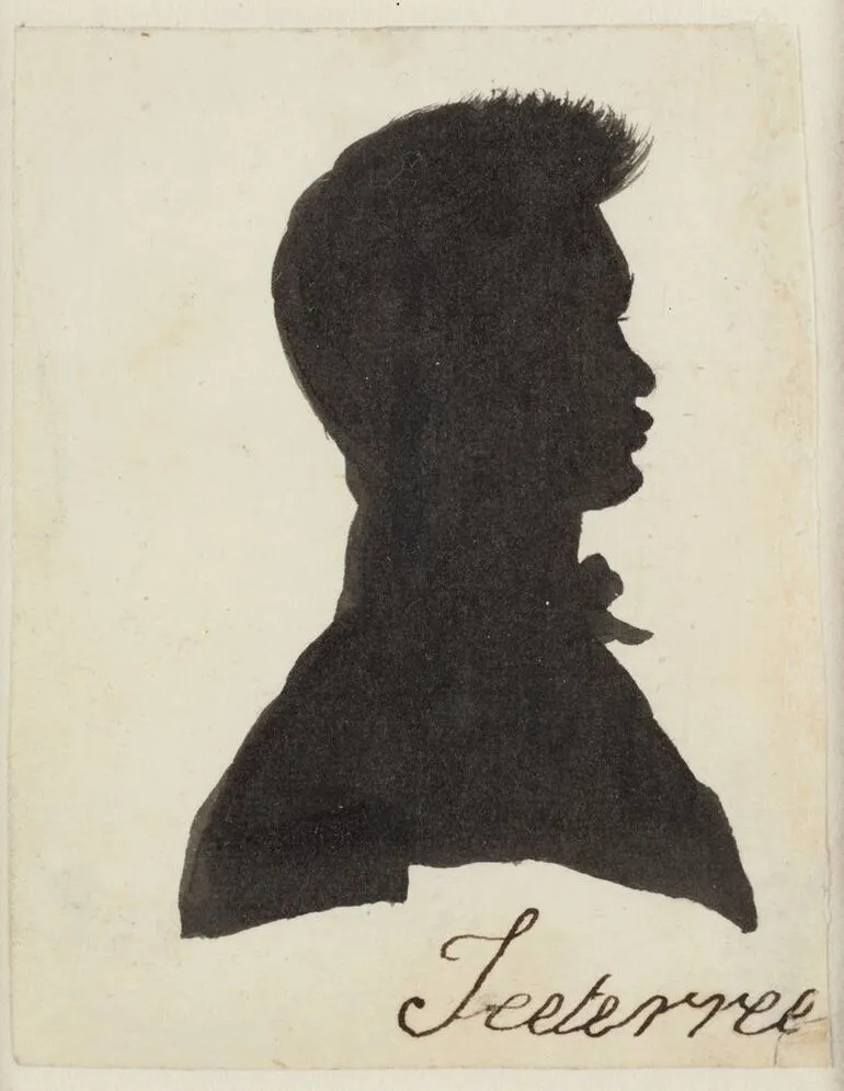 Image: Silhouette portrait of "Teeterree" [Titere]