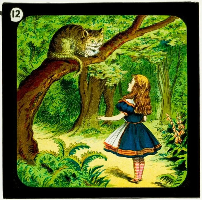 Image: Alice in Wonderland (Part 2), Mad tea party: Alice saw the Cheshire Cat