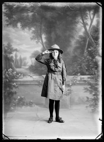 Image: Girl Peace Scout (inscribed Harris 6 PC)