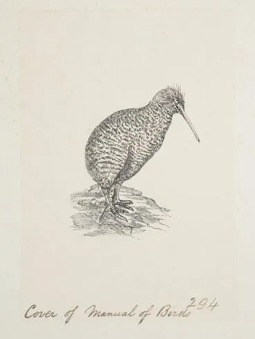 Image: Cover of Manual of birds (Little spotted kiwi)