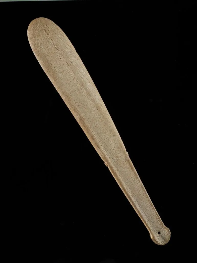 Patu parāoa (whale bone hand club)