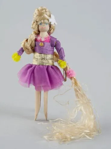 Image: Peg Doll, 'Rapunzel'