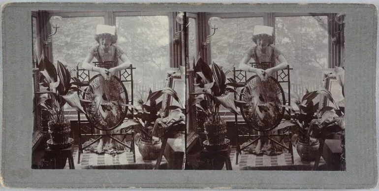 Image: Untitled [woman in conservatory]