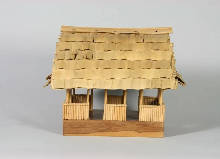 Image: Model of a Tuvalu fale