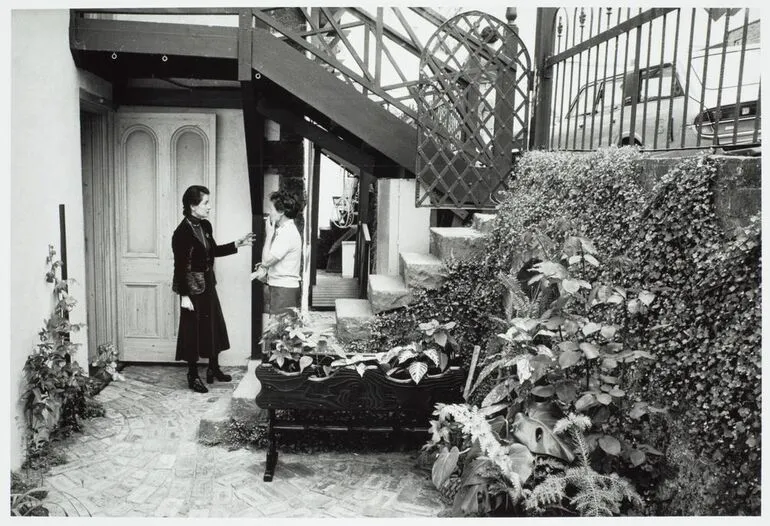 Image: Jacqueline Fahey and friend, Parnell, Auckland