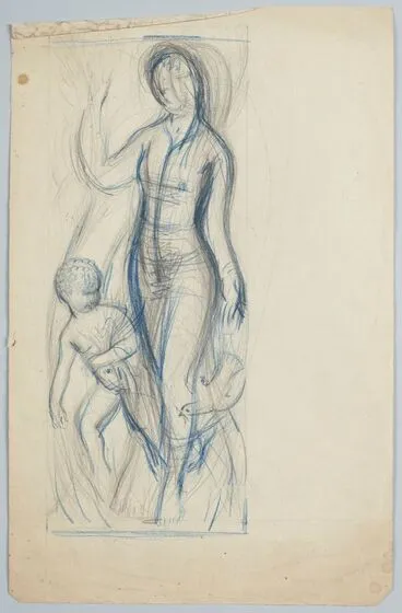 Image: Female figure with child