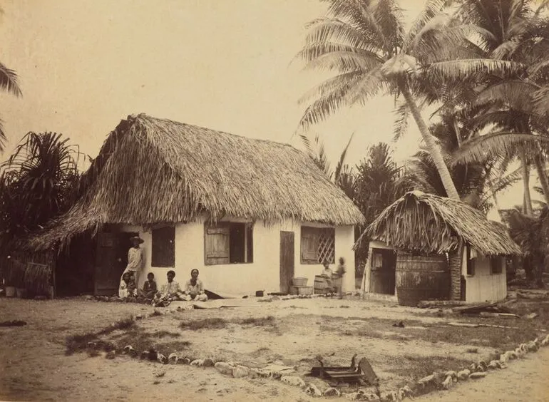 Image: Trader's house Funafuti. From the album: Views in the Pacific Islands