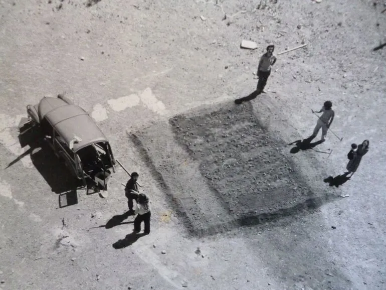 Image: Aerial view of cabbage patch site