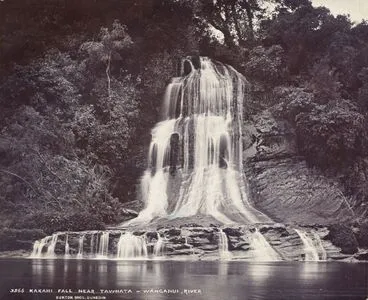 Image: Kakahi Fall near Tawhata - Wanganui [sic] River