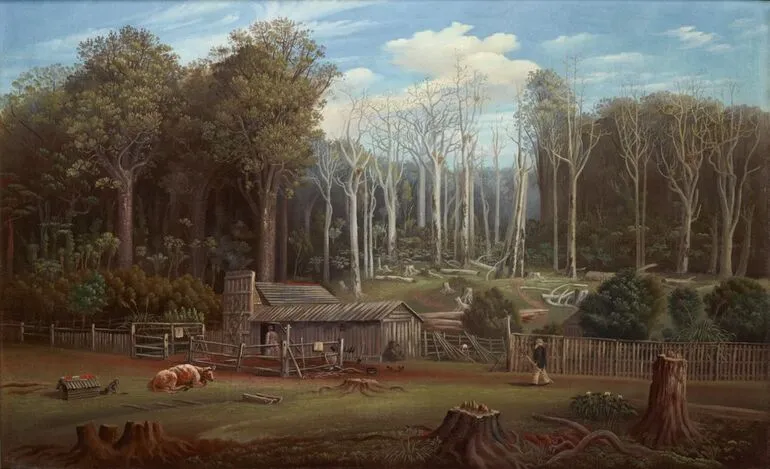 Image: A Bush Settler’s Home in New Zealand