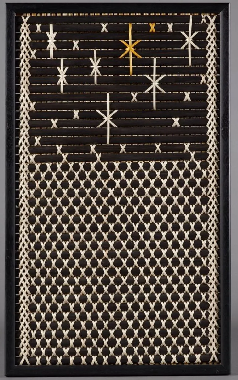 Image: Tukutuku Panel named 'Matariki'