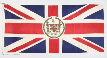 Image: Flag (Union Jack flag with Fijian crest)