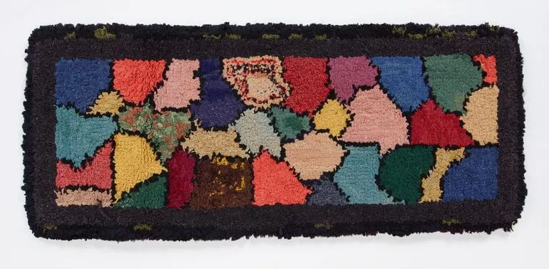 Image: Rag Rug, with abstract design