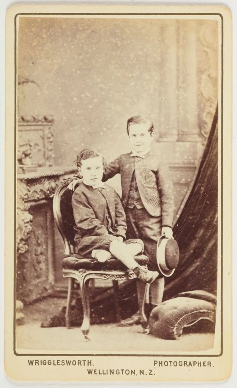 Image: Two young children