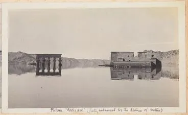 Image: Philae, Assuan (partly submerged by the storage of waters). From the album: Photograph album of Major J.M. Rose, 1st NZEF