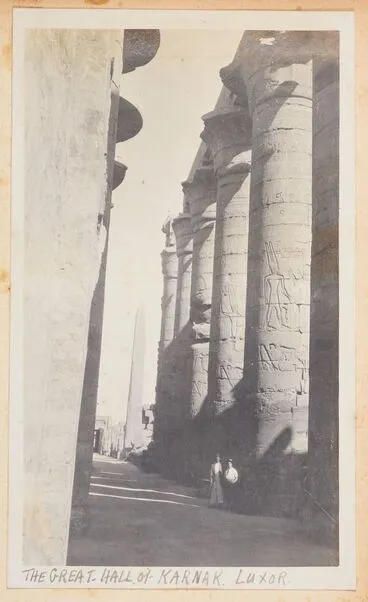 Image: The Great Hall at Karnak, Luxor. From the album: Photograph album of Major J.M. Rose, 1st NZEF