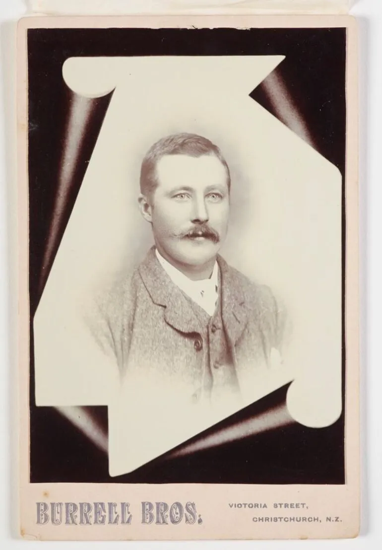 Image: Man set in trompe d’oeil frame