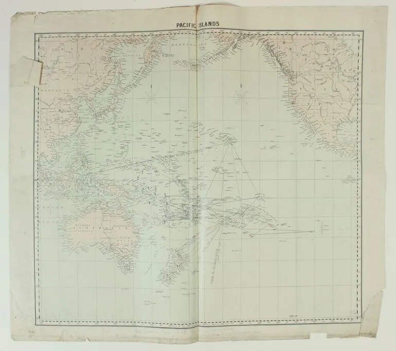 Image: Map showing voyages of the Polynesian Navigators