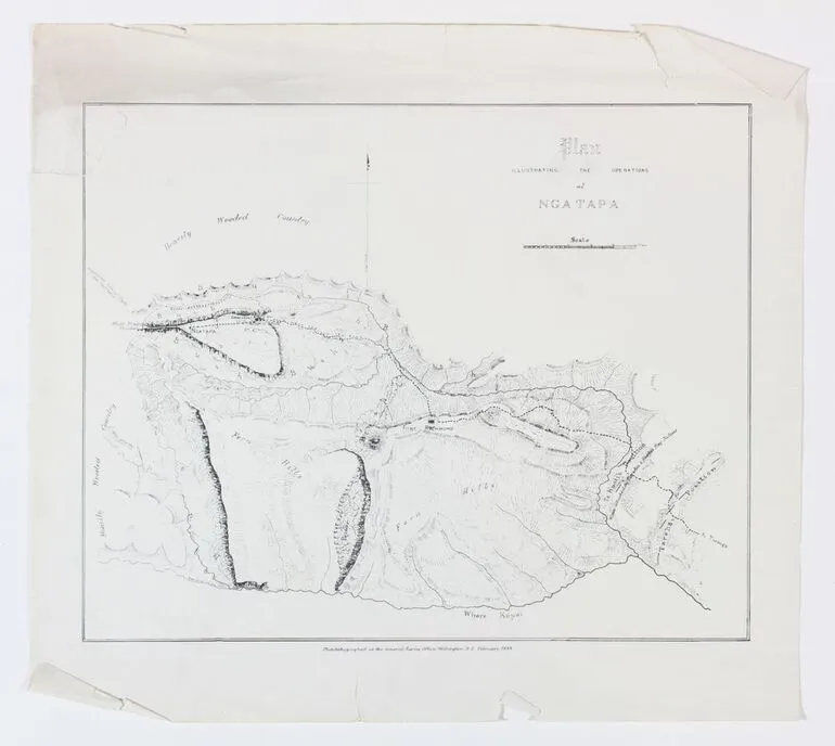 Image: Plan illustrating the operations at Ngatapa