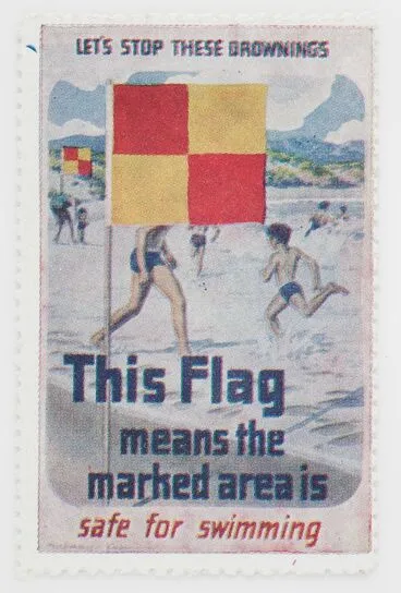 Image: Cinderella, 'This Flag means the marked area is safe for swimming'