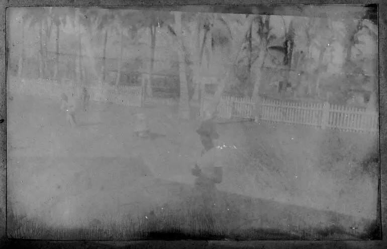 Image: Native prisoners cutting grass, Mulinu'u Samoa. From the album: Skerman family album