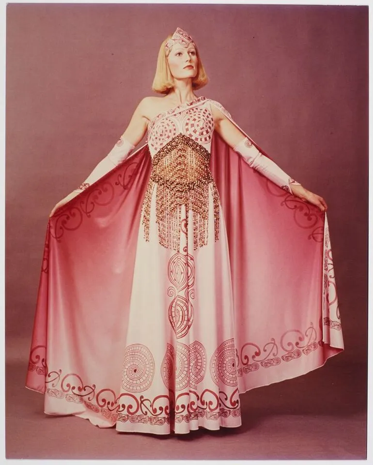Image: Untilted Maori inspired evening wear]