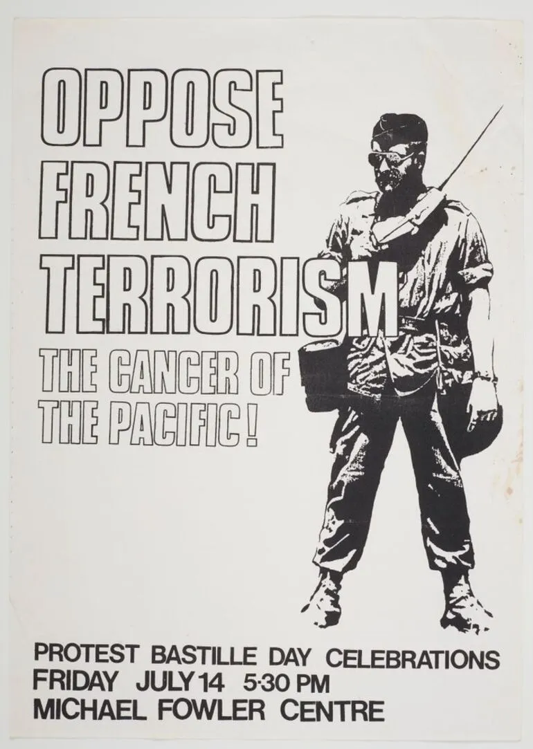 Image: Poster, 'Oppose French Terrorism'