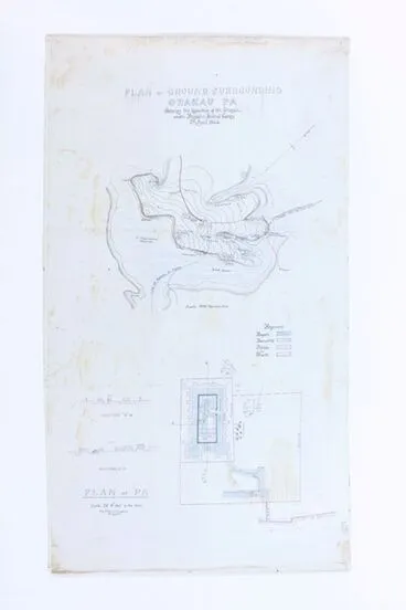 Image: Plan of Ground surrounding Orakau Pa