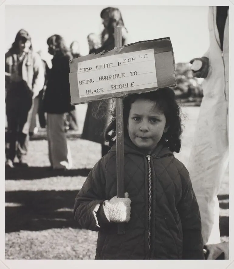 Image: Anti-Springbok tour demonstration