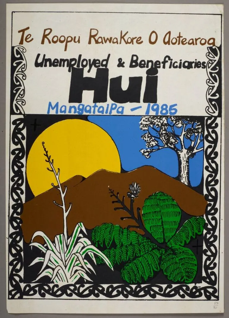 Image: 'Unemployed & Beneficiaries Hui' poster