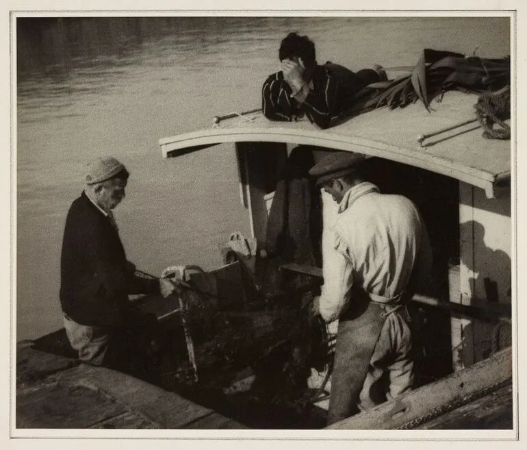 Image: Untitled [Men on fishing boat]